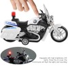 Children Mini Pull Back Toy Alloy Simulation Motorcycle Police Car