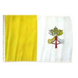 Vatican City 12"x18" Sleeved Polyester Garden Flags