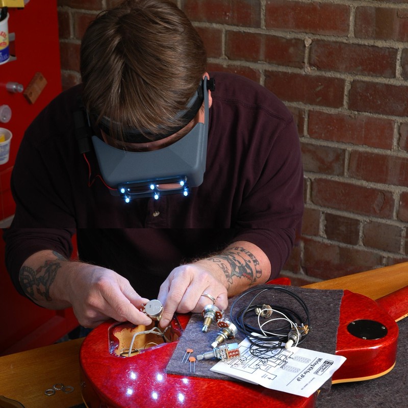 OptiVISOR Headband Magnifier, with Quasar LS Lights