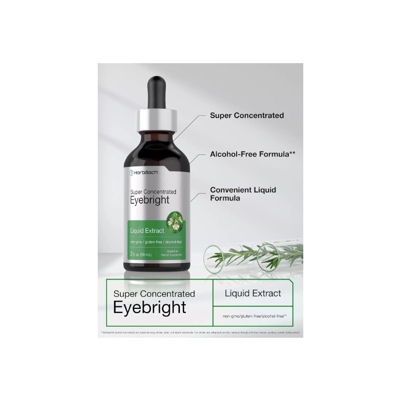 Eyebright Herb Liquid Extract | 2 fl oz | Alcohol