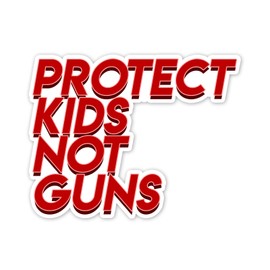 Bargain Max Decals Protect Kids Not Guns Window Laptop Car Sticker 6"