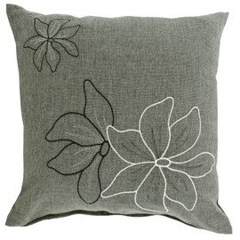 Merry Night Cushion Cover "Abelia" 17.7 x 17.7 inches (45 x 45 cm), Gray MNS641298-05