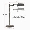 VONLUCE LED Desk Lamp, Adjustable Industrial Style Metal Table Lamp,