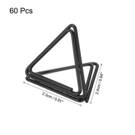 MECCANIXITY Table Number Holders 60pcs Black Place Card Holder Name Stands Picture Holders for Tables Setting Wedding Display