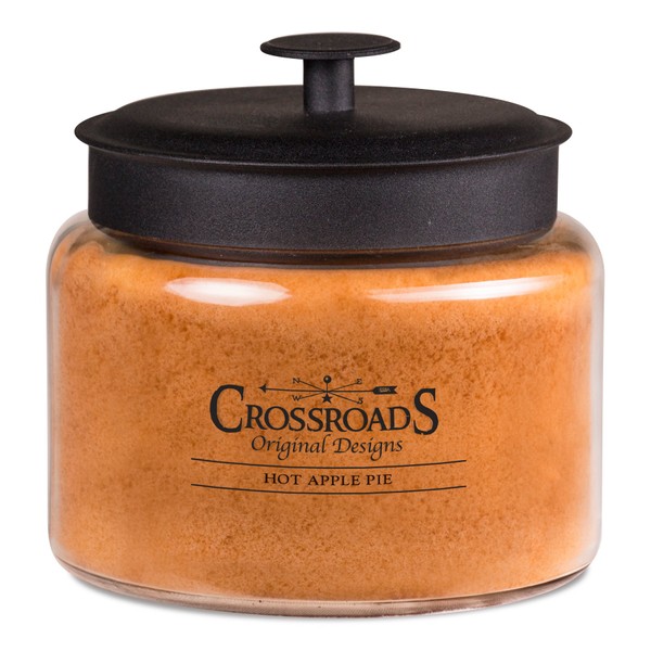 Crossroads Hot Apple Pie Scented 4-Wick Candle, 64 Ounce