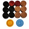 Professional Carrom Board Game International Champion Wooden 8mm Coins, Set