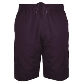 KAM Big Mens Burgundy Hoss Cargo Shorts Tall Clothing 2XL 3XL 4XL 5XL 6XL 7XL 8XL, Size : 5XL