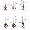 6" to 10"Multipurpose Scissors Bulk 6 Pack,Ultra Sharp Blade Shears,Premium