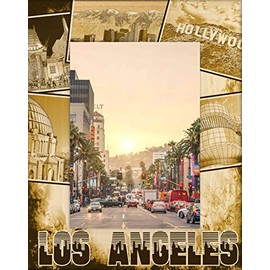 Saddle Mountain Souvenir Los Angeles California Laser Engraved Wood Picture Frame Portrait (4 x 6)