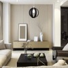 MiniSun Modern Black Fabric Cocoon Globe Style Ceiling Pendant Light