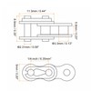 uxcell 16Pcs #25 Chain Master Connector Link Roller, 1/4" Pitch