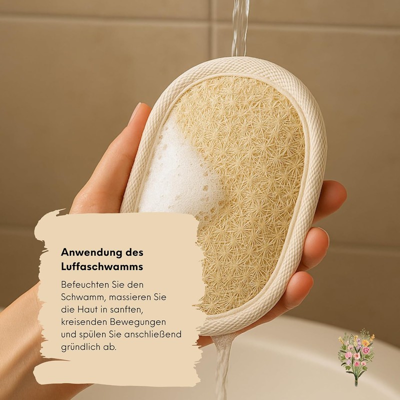 Esponja natural de lufa para cuerpo Strauss Home (2 unidades)