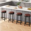 GarveeHome Swivel Bar Stools Set of 4, 24.4" Counter Height