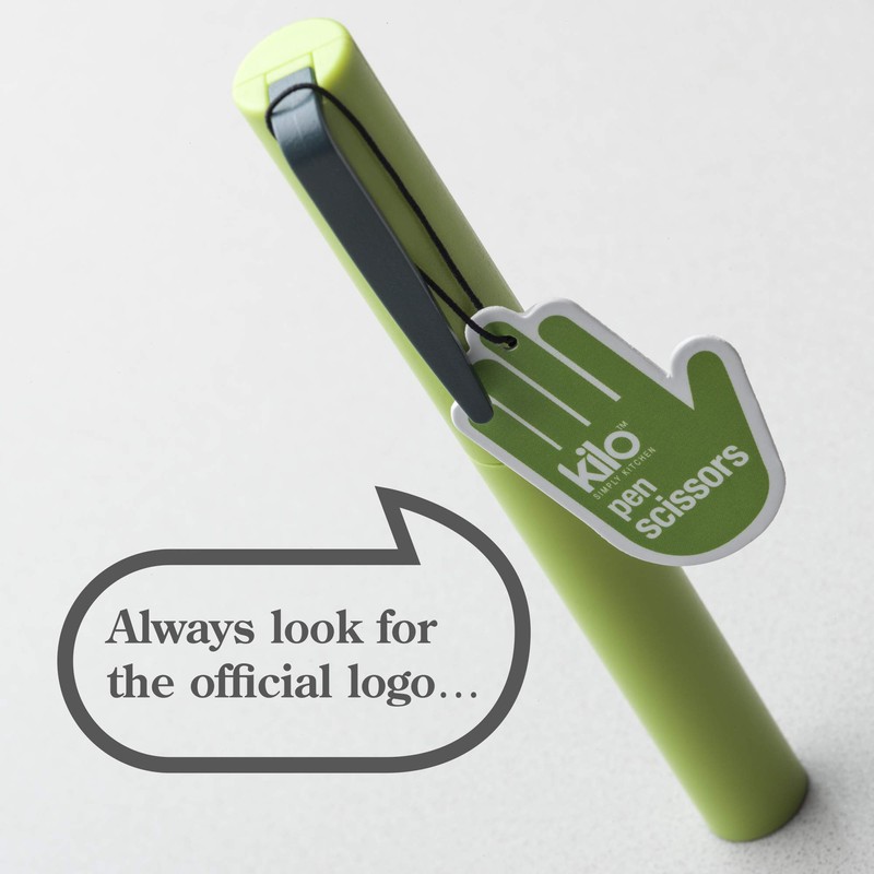 Kilo Pen Design Scissors, Lime, One Size, JC69L