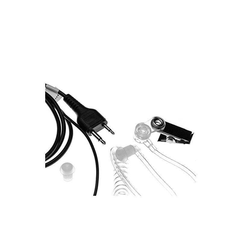vhbw Headset with Push-to-Talk Microphone Compatible with Icom IC-X21ET, IC-X2A,