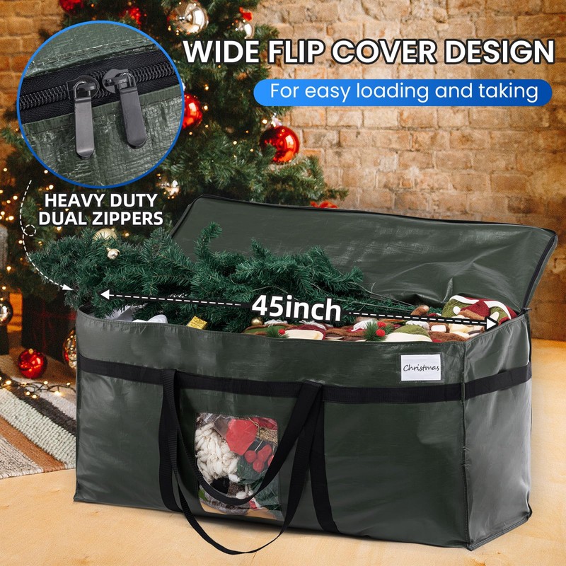 TAILI 69 Gallon Extra Large Storage Bags, XXL Green Heavy