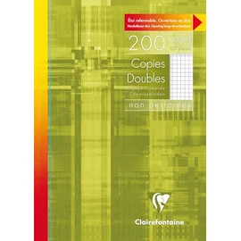 Clairefontaine 69142C Notebook DIN A4, 21 x 29.7 cm, Bound, Squared, 96 Sheets, Assorted Colours