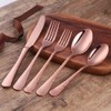 Bisda Copper Silverware Set, 20 Piece Premium 18/8 Stainless Steel