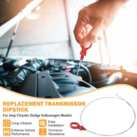 9336A Transmission Dipstick for Jeep Liberty Patriot Chrysler 300 Town Country Dodge Nitro Charger Caliber 2.7 3.5 3.6 3.7 5.7 6.1 6.4 CVT Automatic Transmission Oil Dipstick 8863B 42RLE NAG1 62TE