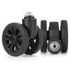 Zoofen Luggage Replacement Wheels 2 pcs Suitcase Replacement Wheels Wear-Resistant