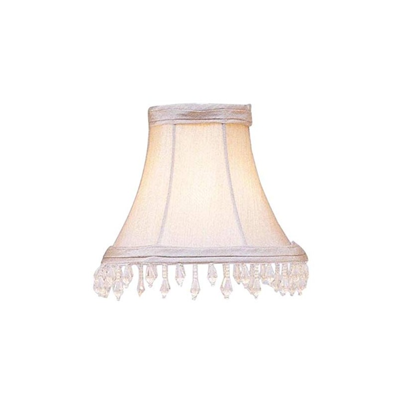 Livex Lighting S144 Bell Clip Chandelier Shade with Clear Beads,