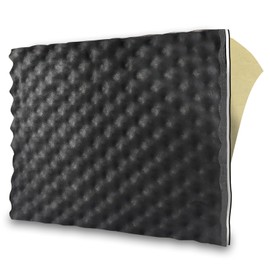 TroyStudio 3 in 1 Car Sound Deadener - 1pc 19 X 16 X 0.7 Inches Self-Adhesive Butyl Closed Cell Foam Panel Heat Shield Automotive Noise Insulation Mat - Super Thick Sound Proofing Deadening Material