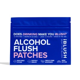 IBLUSH Asian Flush Patches - 12 Discreet, All Natural Patches - Fast, Effective & Backed by Science