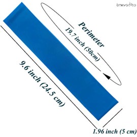 10 PCS Chair Bands for Kids with Fidgety Feet Thick Natural Latex Stretch Chair Fidget Bands Stretch Foot Bands ADHD ADD SPD Autism Sensory Needs Chair Bands for Kids (Blue)