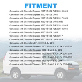 JDMON Fuel Injectors Compatible with Chevy Silverado 2500&3500,Express 2500&3500,Suburban2500&3500,GMC Sierra 1500&3500,Savana 2500&3500 2010-2019 Replacement for FJ1089 800-2125N
