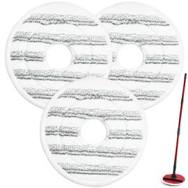 Mop Head Replacement Compatible with Vileda Spin and Clean Mop,3 Pack Spin Mop Head Refills for Spin and Clean Floor Mop and Bucket,Reusable and Washable Microfiber Mop Refills for Floor Cleaning