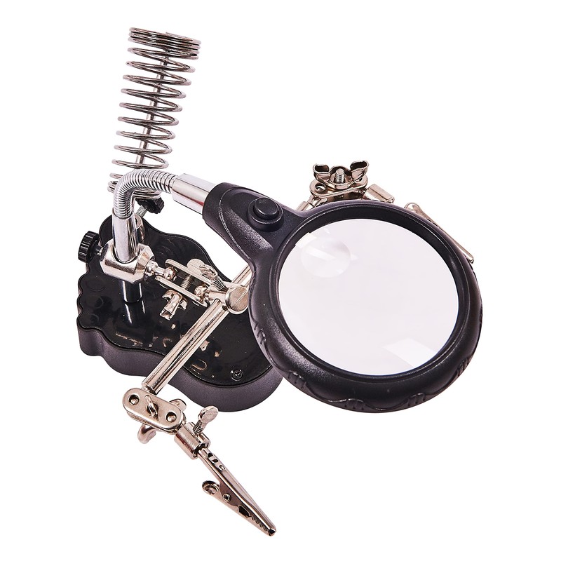 Amtech S2885 Helping hand magnifier set and soldering stand with