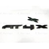 GMC 1PC Gloss Black Rear Tailgate AT4X OVERLAY Emblems 2023-2024