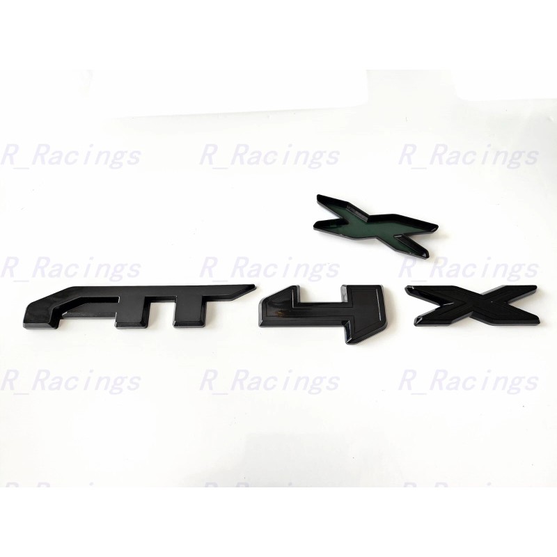 GMC 1PC Gloss Black Rear Tailgate AT4X OVERLAY Emblems 2023-2024