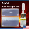 5-Pack Glass Nano Repair Fluid Car Windshield Resin Crack Tool