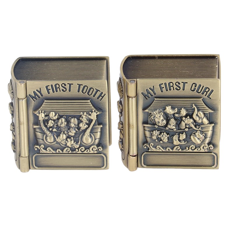 Tooth Keepsake Box Exquisite Polishing Process Engraving Pattern Durable Metal