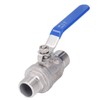 Ball Valve 304 Stainless Steel NPT 3/4in 2 Male Thread