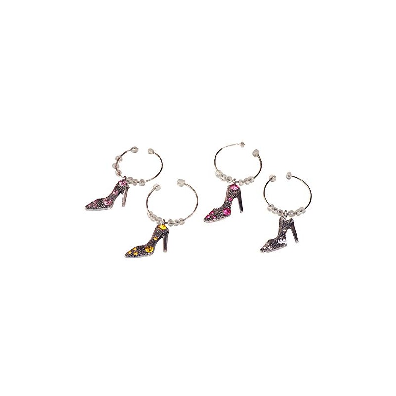 FavorOnline Dazzling Divas Collection Shoe Wine Charms from