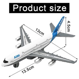 KCJDCDG Toy Aeroplane Plane Toys Plane Toy 2Pcs Airplane Toys Airways Plane Model Diecast Aircraft Plane Ornament for Children Collection Table Top Decoration Gifts