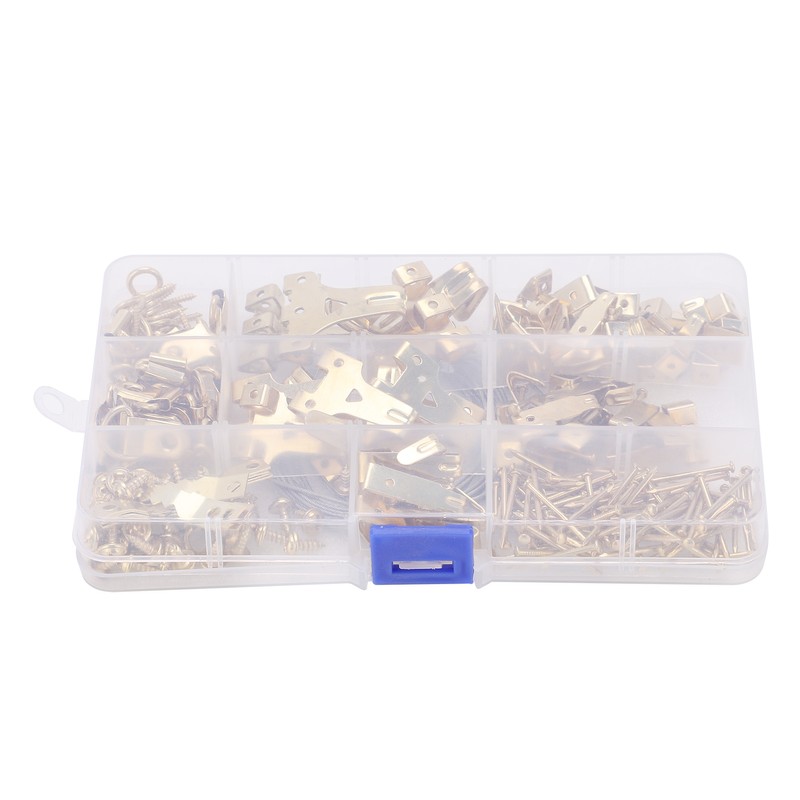 230PCS Photo Frame Hook Kit NonTrace Screw Nail for Wall