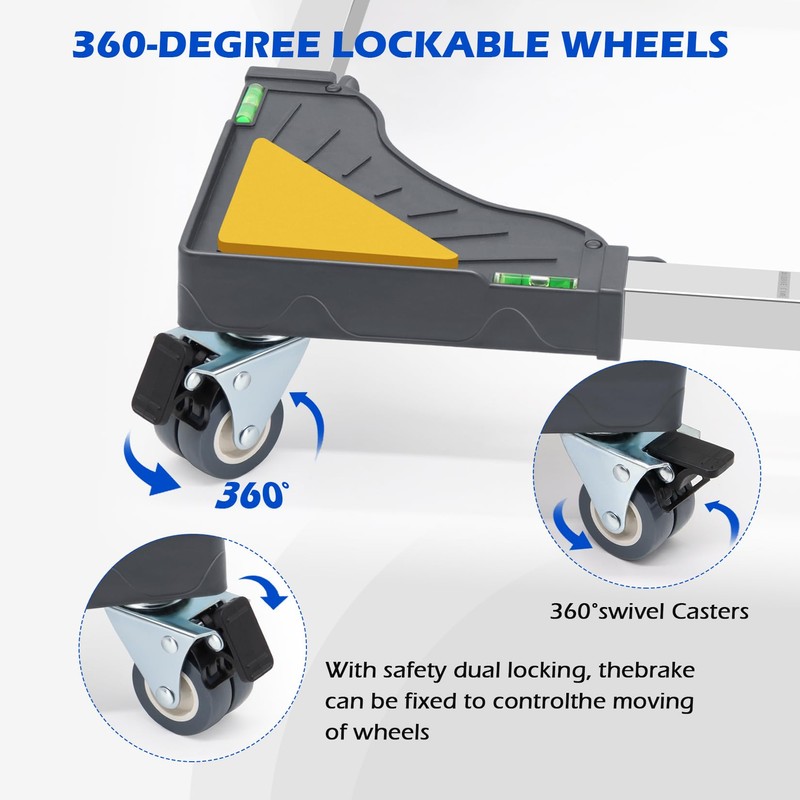 Nefish Heavy Duty Dolly for Washing Machine Adjustable Mini Fridge