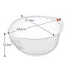 Inomata Plastic Japanese Rice Washing Bowl with Strainer, 2 quart