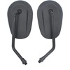 BREDUXSER Universal 8mm 10mm Oval Motorcycle RearView Side Mirrors for