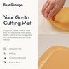 Blue Ginkgo Silicone Cutting Board – Medium – Double-Sided, Thick,