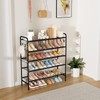 VILICK 5 Tier Shoe Rack 33" Wide Metal Shoe Organizer