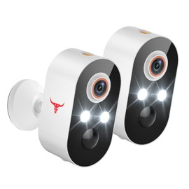 BoilNano 1080P Security Camera Wireless Outdoor with 2-Way Talk for Home Security, Low Light Night Vision, PIR Motion Detection, Cloud Storage, Live View Bullet Surveillance Cam (2 Pack)