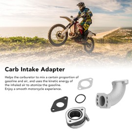 Intake Pipe, 26 mm - 28 mm Adapter Spacer Kit Carburettor Intake Manifold Seal Spacer Screws Kit for 125cc 140cc 150cc 155cc 160cc 200cc 250cc Pit Dirt Bike Motorcycle