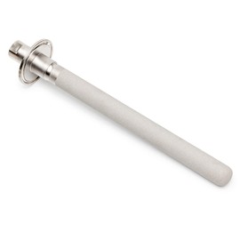 HOMHOK Tri-Clamp Stainless Steel with Diffusion Stone,2 Micron Aeration Stone,Carbonation Stone with 1/4" Female NPT CO2 inlet,1.5 Inch Tri clamp Size 8" Length