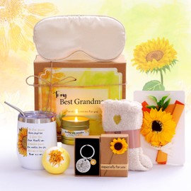 Sunflower Birthday Gifts for Grandma,Grandma Sunflower Gifts from Granddaughter/Grandson,Unique Gifts Ideas for Grandma
