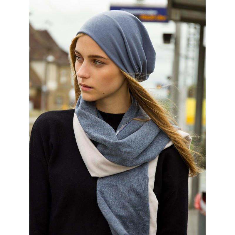 Caspar MU068 Classic Lightweight Slouch Beanie Hat Long Beanie, dark