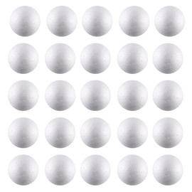 25pcs Styrofoam Spheres Set 5cm White Model Craft Foam Spheres